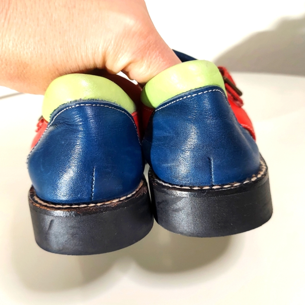 Hanna Anderson Multicolor Leather Ankle Strap Fisherman Sandals Women's Size 36 - Picture 9 of 16